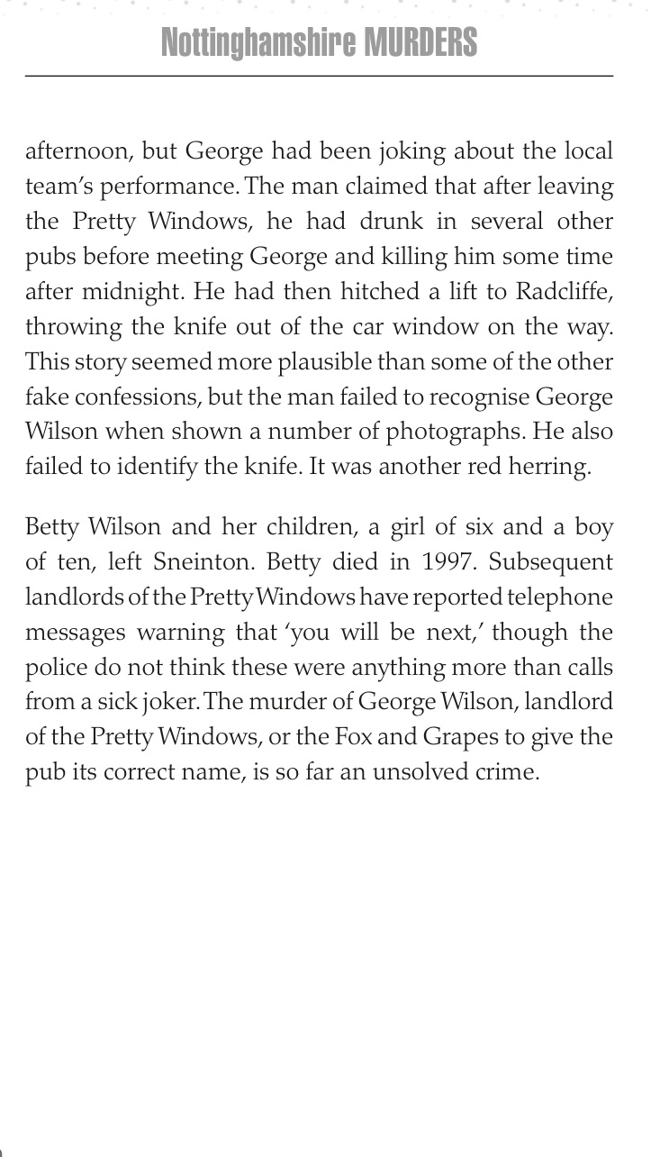 Sample page 40 from Nottinghamshire Murder Stories