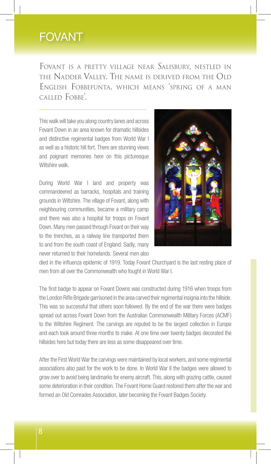 Fovant sample page from Wiltshire