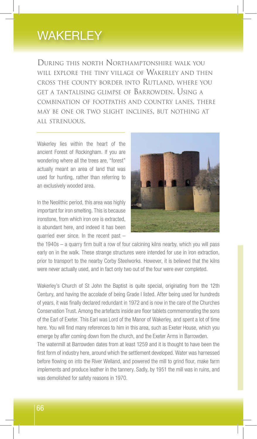 Wakerley sample page from Walking Northamptonshire